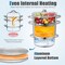 Stainless Steel Juicer Steamer 11 Quart Large Capacity Ergonomic Handles